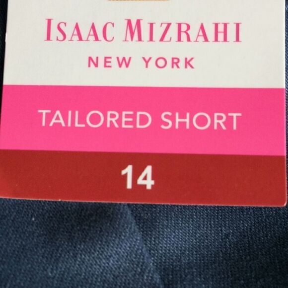 NWT Isaac Mizrahi NY Vintage Indigo Tailored Short - Picture 9 of 11